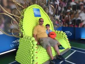 John Michael and I in Amex Tennis Thrown